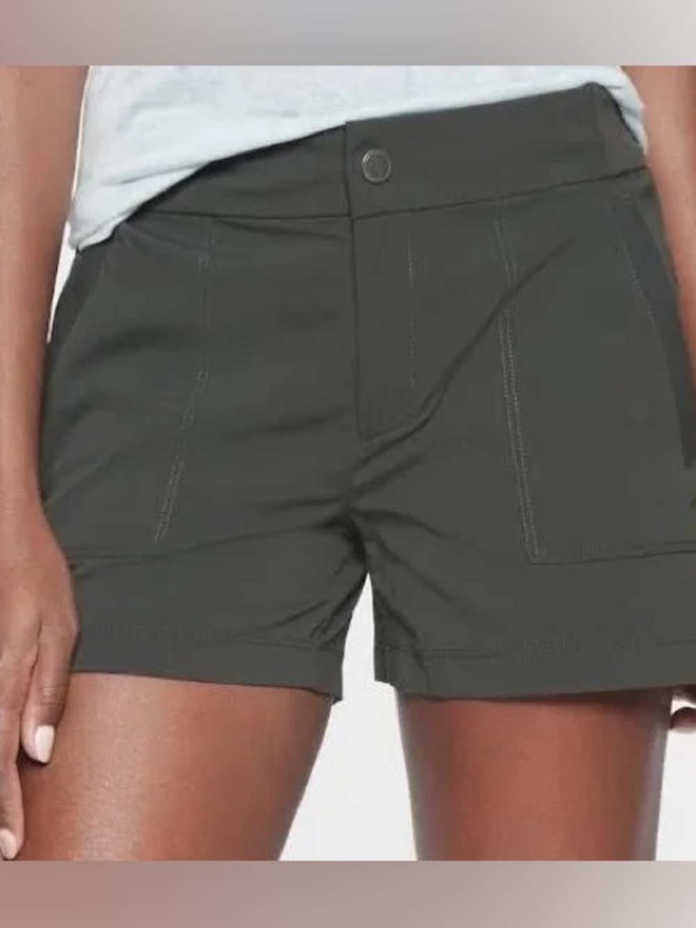Athleta Charcoal Gray Utility Shorts